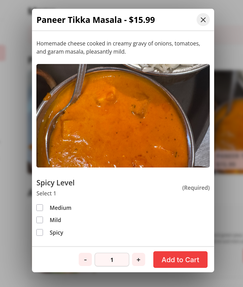 Menu Management